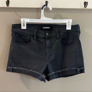 Express Shortie Mid Rise Shorts